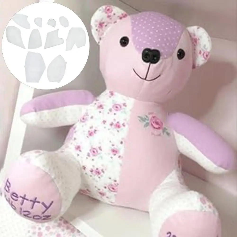 Kid Room Memory Bear Memory Bear Template Ruler Set Diy Craft Kit for Creating Lasting Memories Clothing Pattern for Nursery