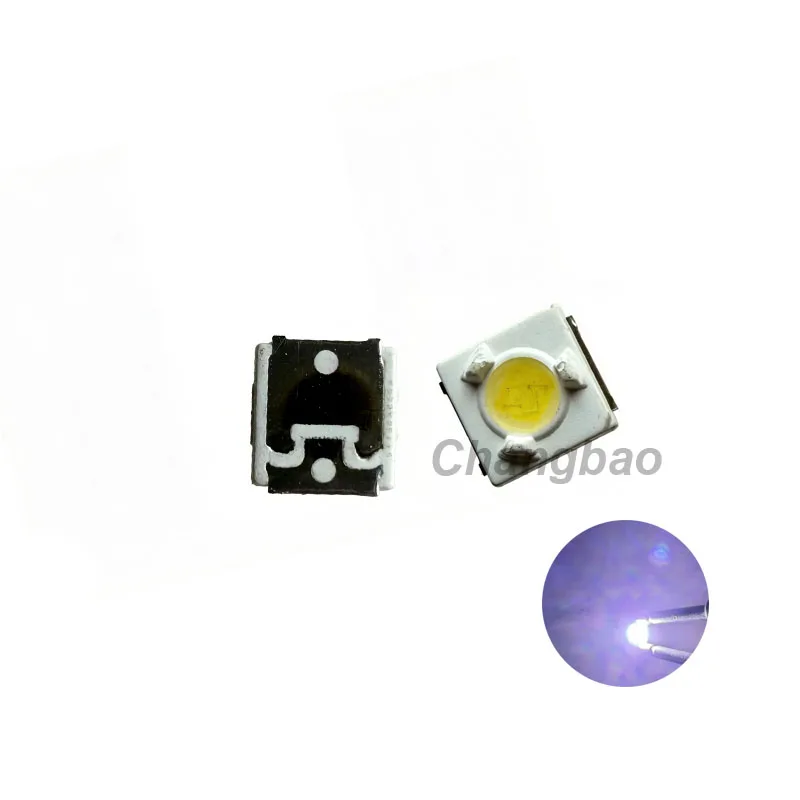 100pcs/lot LED 3V 1W Cool White Backlight Module Led for LCD TV Monitor