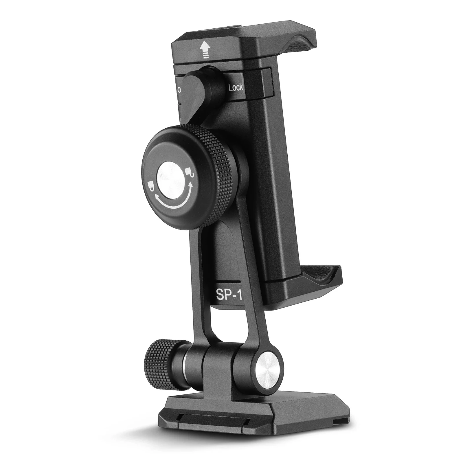 NEEWER Phone Tripod Mount Adapter with Arca QR Base Cold Shoe 360° Swivel 180° Tilt Phone Holder for iPhone