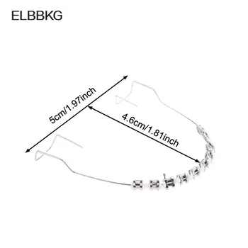 1 pár barevných závorek, zubní falešné rovnátka s háčkem, dočasná zubní dekorace s kovovými dráty, závorka, ligatura, kravata s krabičkou 8 nejlepší prodej zubní rovnátka - №6