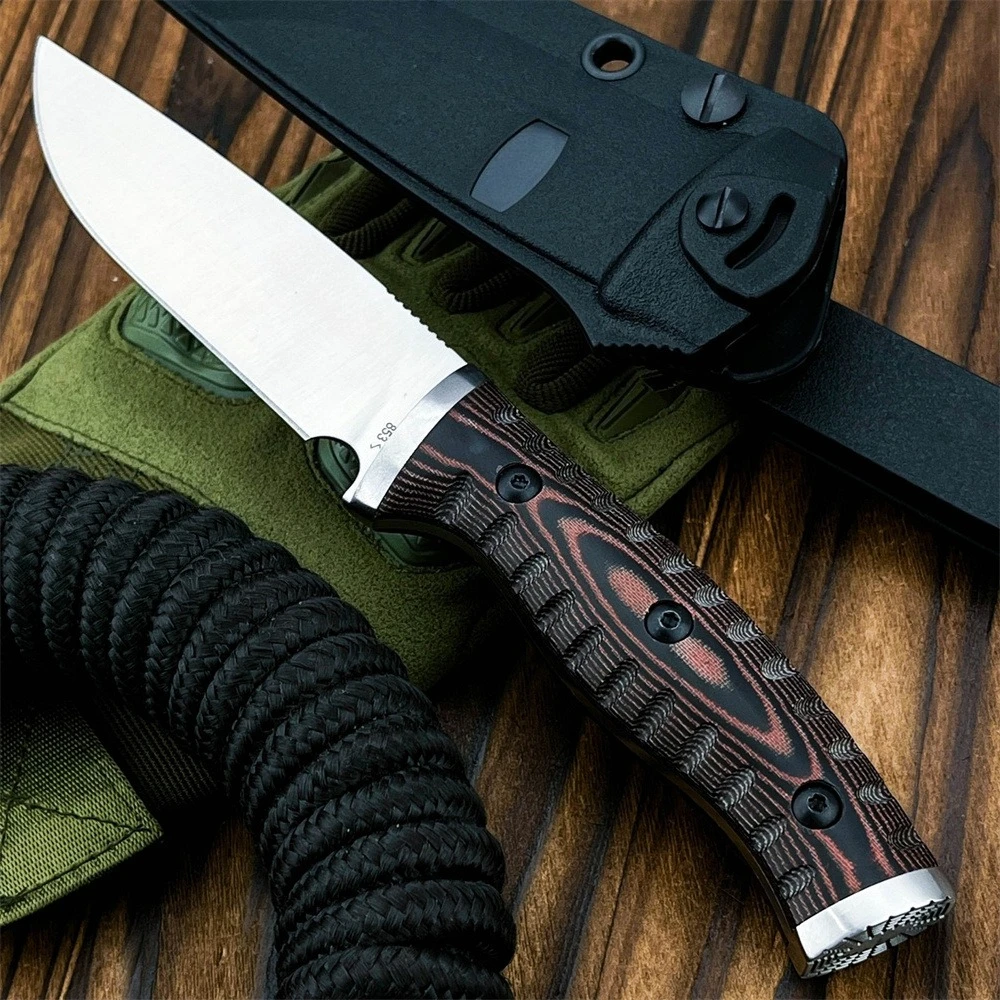 

Тактический нож-мультитул BK-853 EDC для выживания, с фиксированным клинком из стали D2, нескользящей рукоятью G10, для охоты и кемпинга