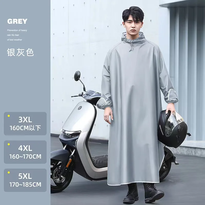 Oxford Sleeved Poncho Long One-piece Single Fashion Raincoat Electric Car Battery Car Motorcycle Raincoat