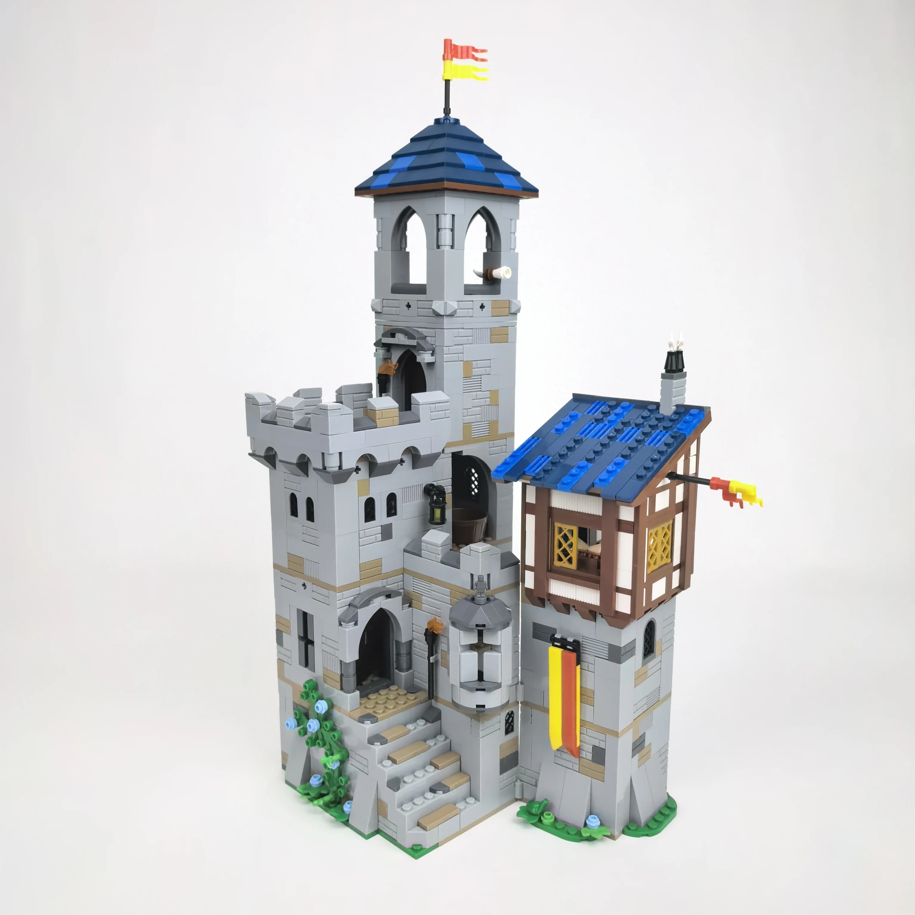 

Building Blocks Medieval Architecture MOC-92106 Lion Castle Lion Knight Lion King Fortress Assembly Toy