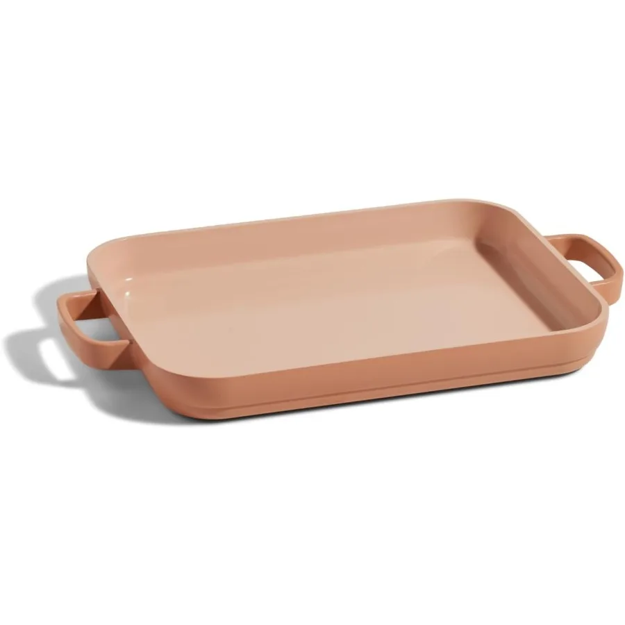 

Mini Griddle Pan 2 Quart Nonstick Ceramic Sheet Pan and Stovetop Griddle with Handles ToxinFree Cast Aluminum Oven Safe up to 4