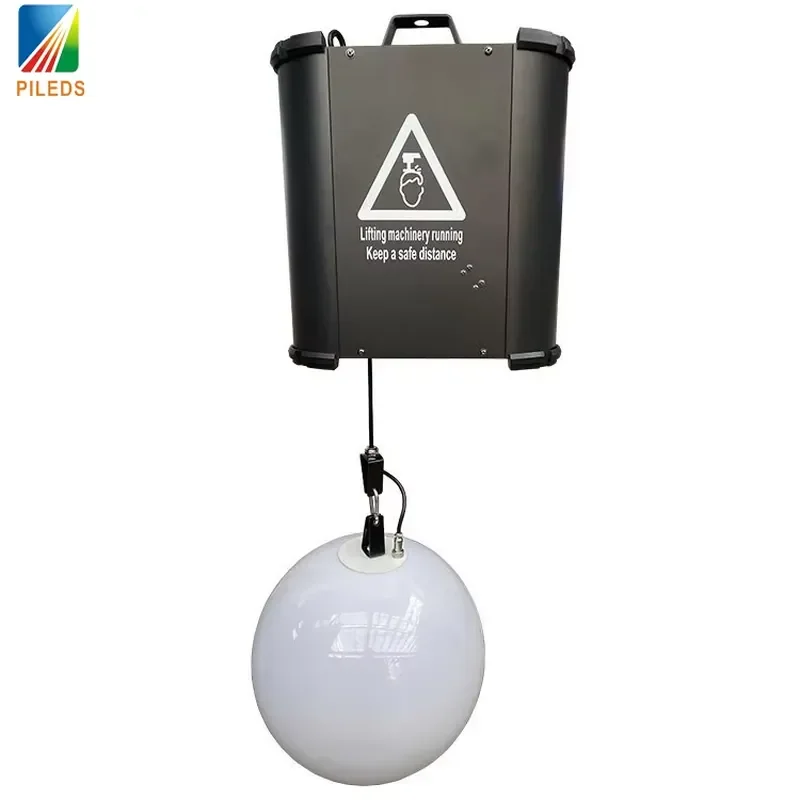 DMX LED Lifting Ball Kinetic Light Tube Lift Ball System Winch Led Color Kinetic Light