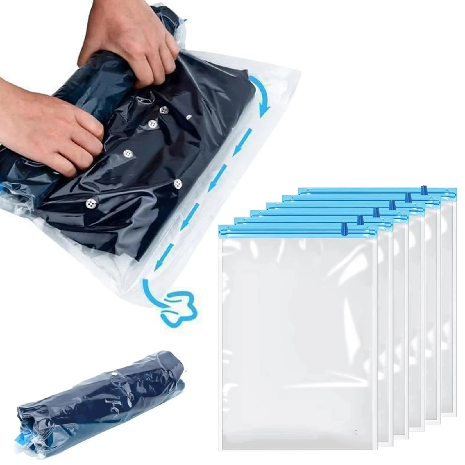Vacuum Storage Bags Vacuum Seal Bag Space Saving Bags for Comforters Clothes Pillow Bedding Blanket Storage