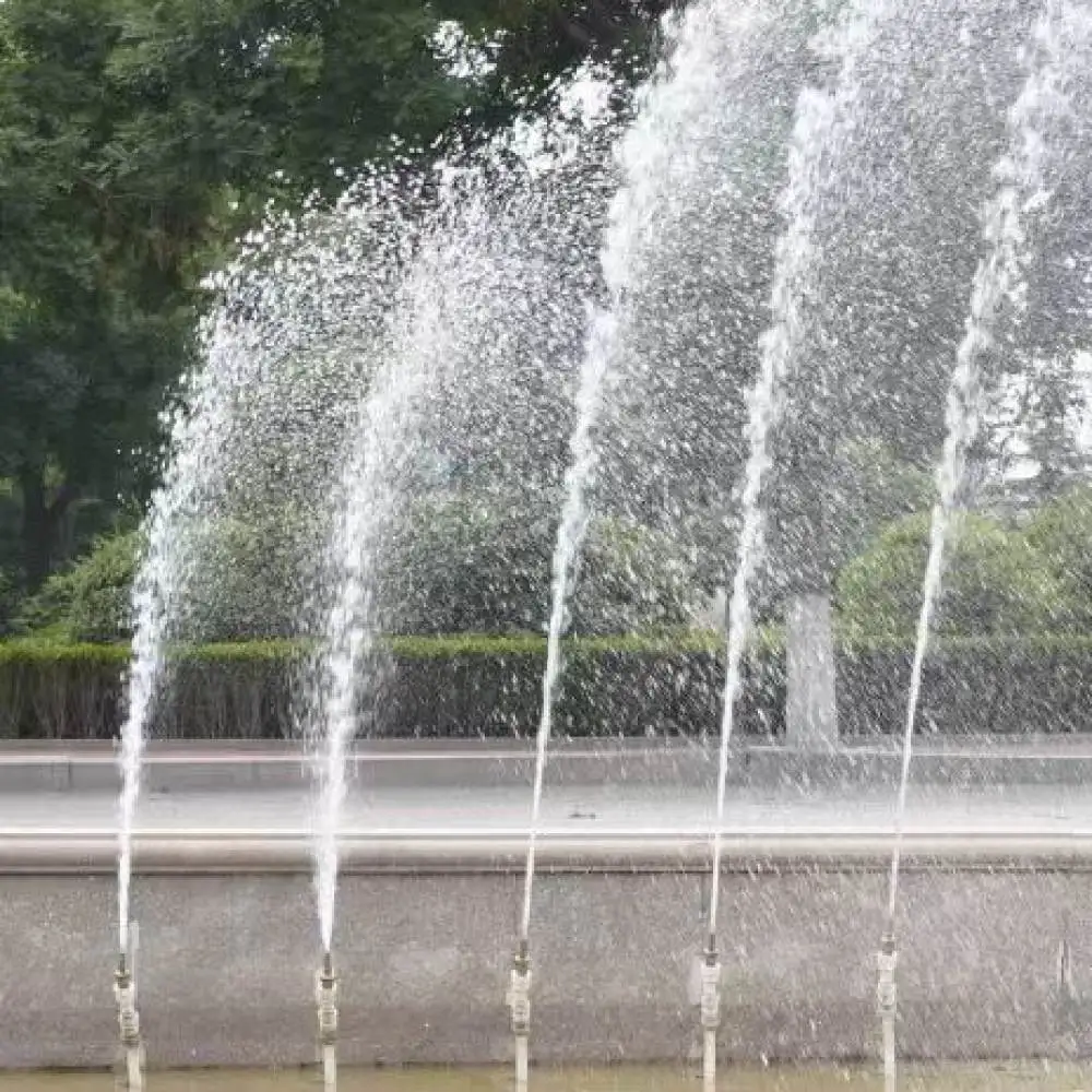 Adjustable Solid Brass Fountain Nozzle Universal Rotary Flow Spray Head For Pond Landscape Garden Waterfall Decorative Sprinkler