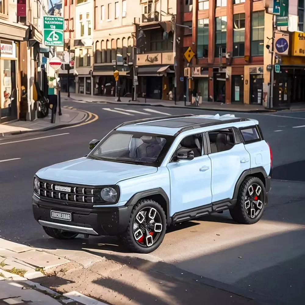 

1:24 Alloy Haval X-DOG Tank 300 Cars Toys Diecast Models Light Music Vehicles Wheel Pull Back Miniature Car Boys Festival Gifts