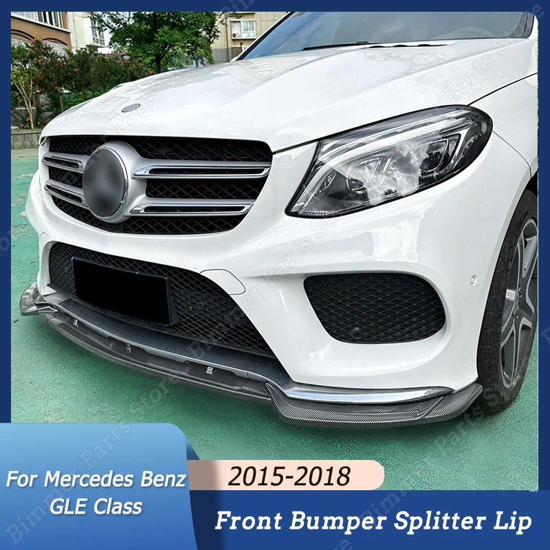 

For Mercedes Benz GLE Class W166 GLE Coupe C292 2015 2016-2018 AMG Front Bumper Lip Spoiler Diffuser Splitters Body Kit Trim