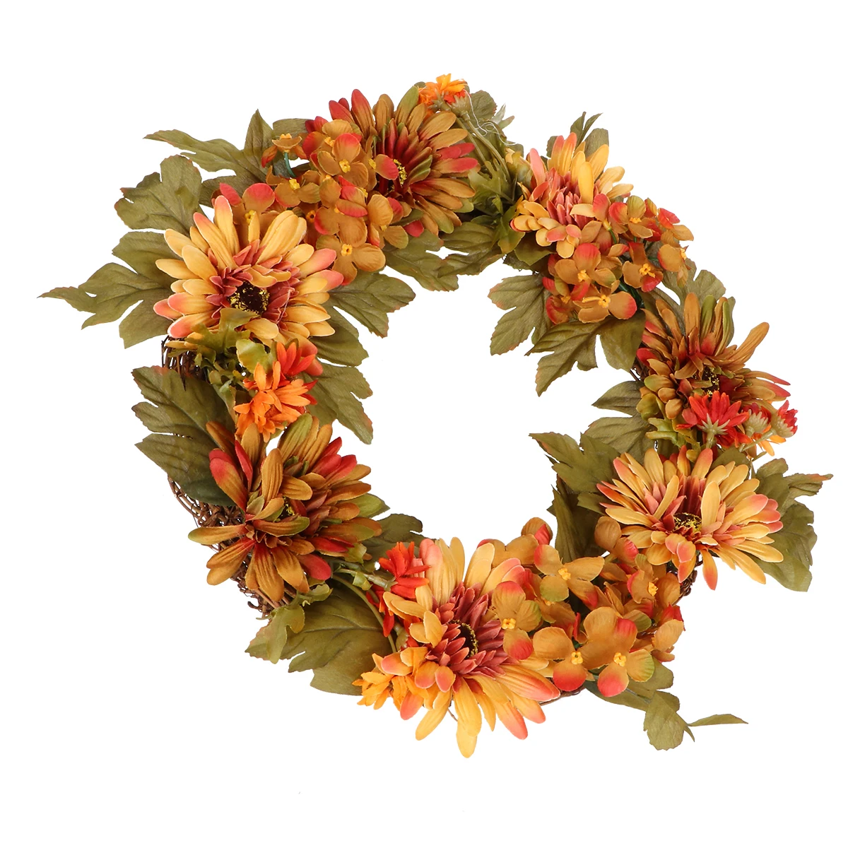 

Simulated Hydrangea Wreath Floral Garland Decorative Artificial Lifelike Wreaths