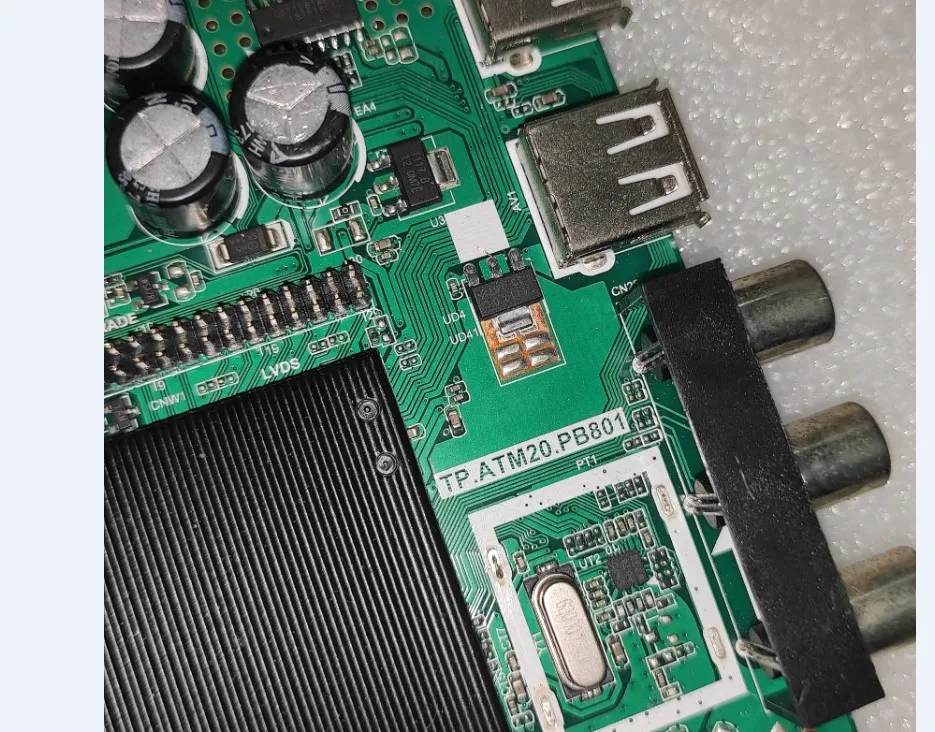 Freies verschiffen!! Test gute Dual core WiFi 512m + 4g speicher TV motherboard TP.ATM20.PB801 65V 480ma 35w