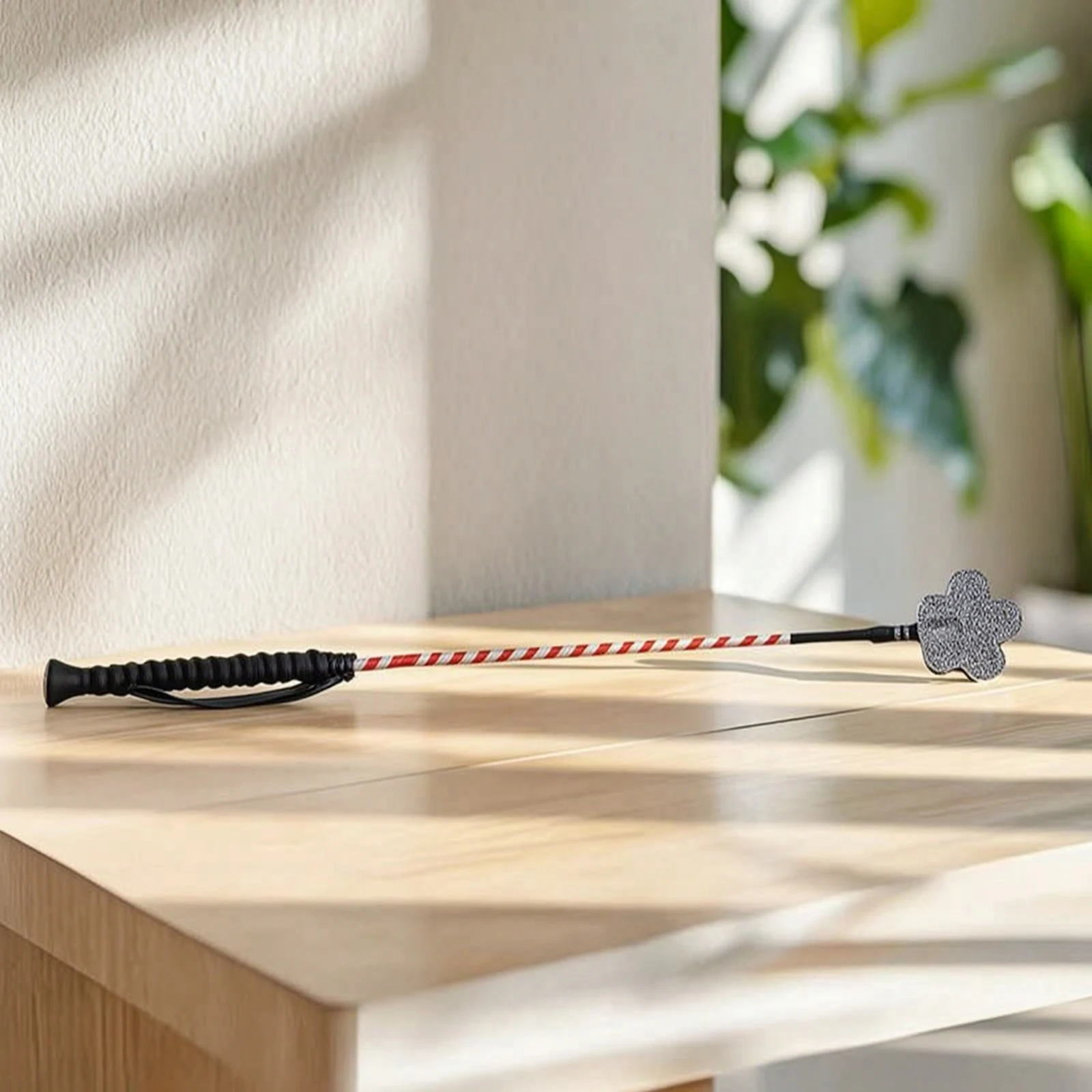 Riding Crop with Wrist Loop Slim Glitter Riding Crop Whip Easy to Handle Non-Slip for Equestrians