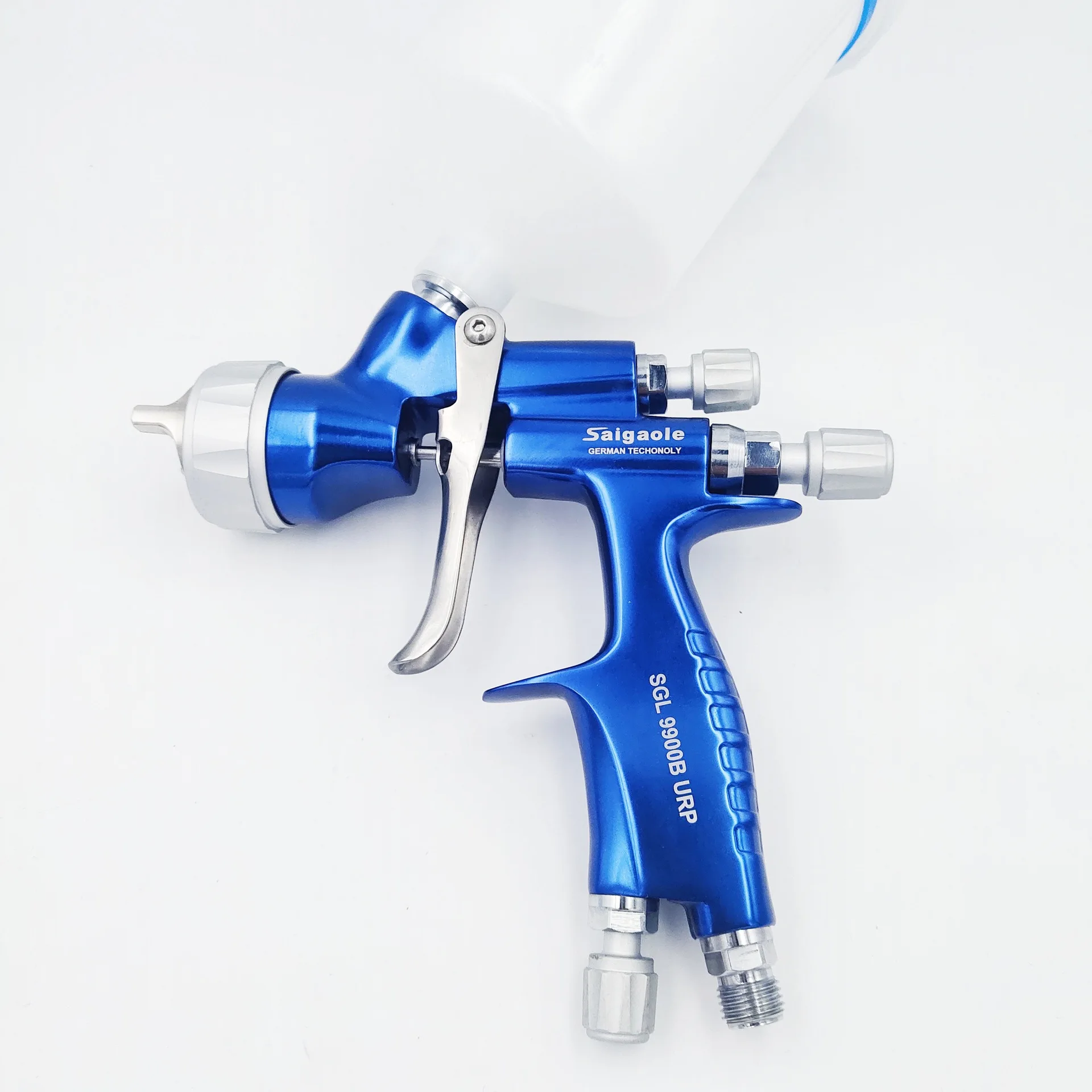 Imagem -02 - Saigaole Acabamento Automóvel Pistola 9900b Alta Atomização Tinta Chapa Metálica Waterborne Verniz Pintura Pneumática Pistola