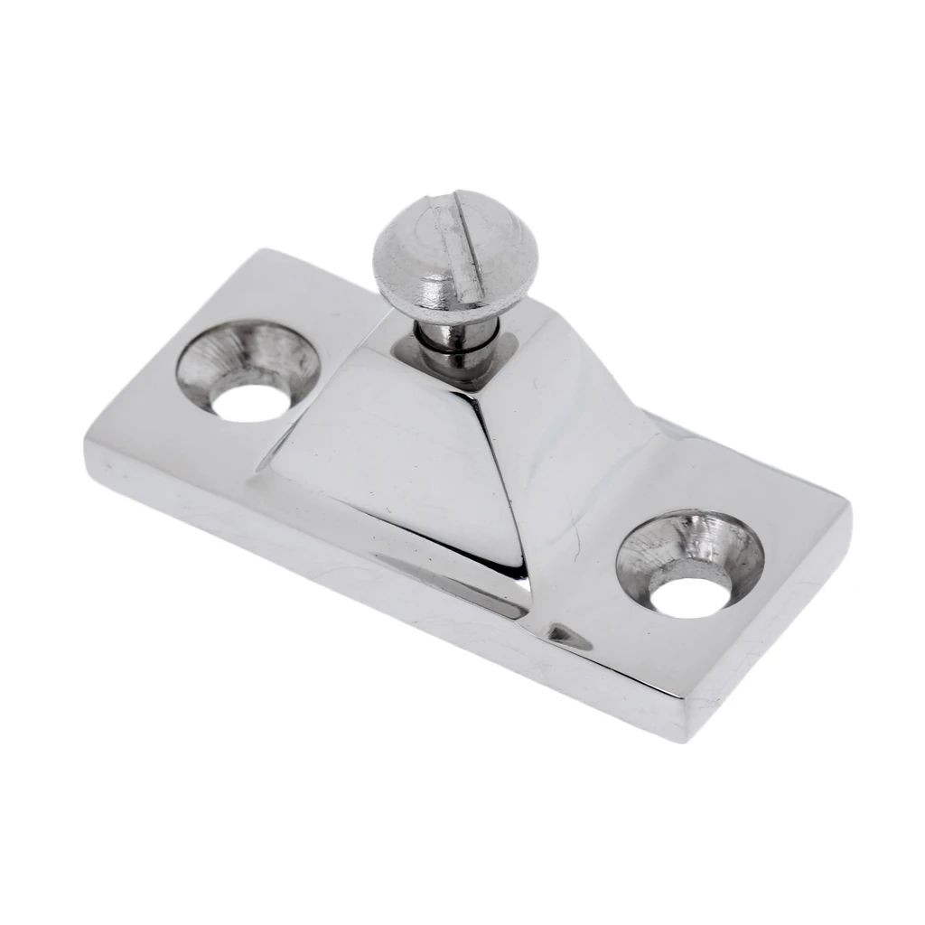 1 Pcs Deck Hinge Side Mount 316 Stainless Steel Bimini Boat Top Fitting With 2 Holes 2