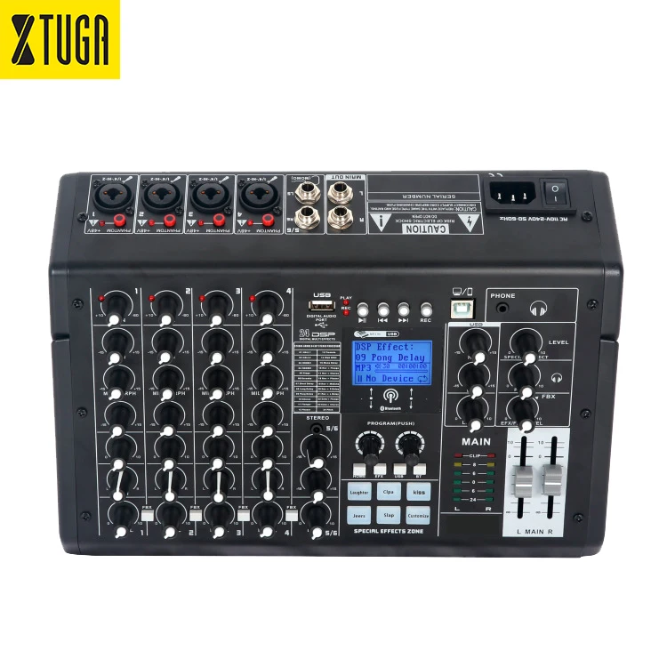 

Xtuga SK Channels Built-in Sound Card 24 DSP Effects Digital Audio Mixer