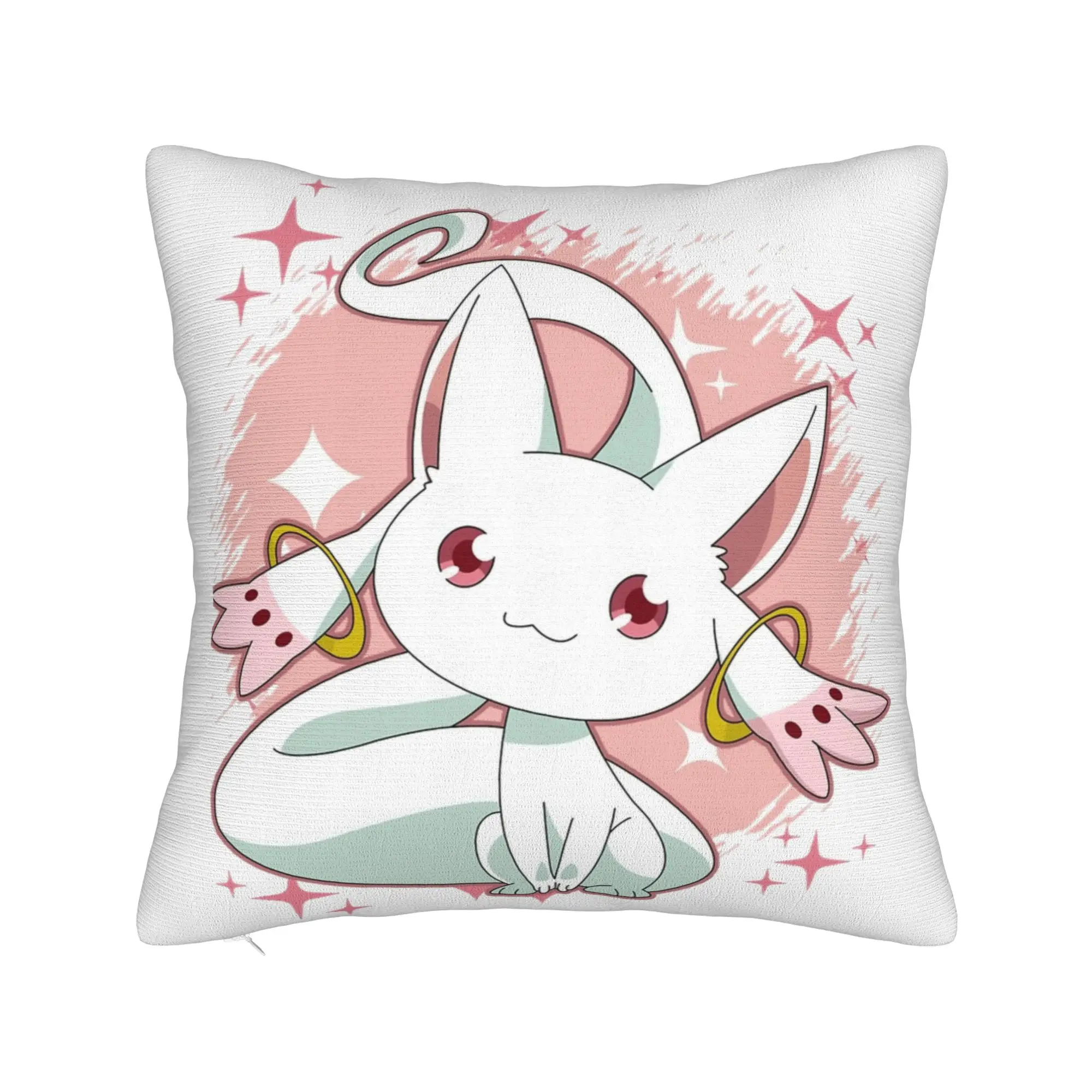 Kyubey Puella Magi Madoka Magica Pillowcase Soft Cushion Cover Decoration  Pillow Case Cover