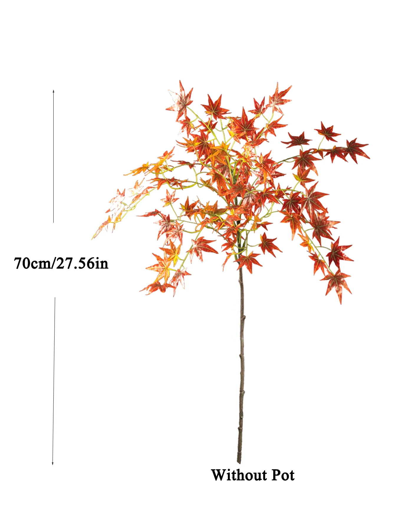 70–140 cm künstlicher Ahornbaum, gefälschte japanische Pflanzen, hoher Ahornzweig, Seidenhuhnklaue, Ahornblätter für Zuhause, Garten, Raumdekoration – Detail 18