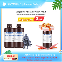 ANYCUBIC ABS Pro 2 Resin 405nm Photosensitive Polyresin High Precision with Minimal Shrinkage for LCD 3D Printer