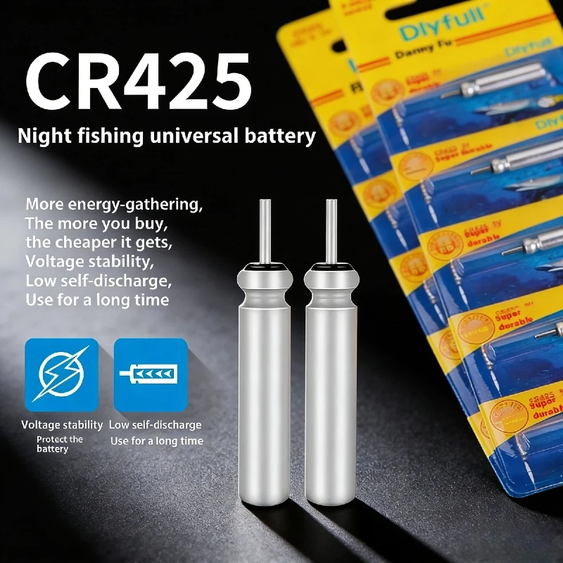 

CR425 Lithium Battery for LED Luminous Fishing Float Electronic Bite Indicator Freshwater Saltwater Fishing Tackle