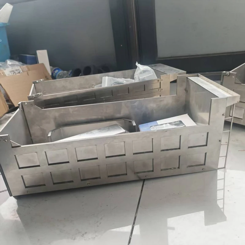 1/14 Model Cargo Bucket All Stainless Steel Upgraded Cargo Compartment Thickened and Reinforced Heavy-duty Compartment DIY Parts