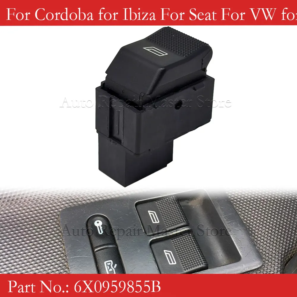 1/2pcs 6X0959855B Electric Power Window Switch For VW for Polo For Lupo For Seat For Cordoba For Ibiza 6N2 6X0 959 855B