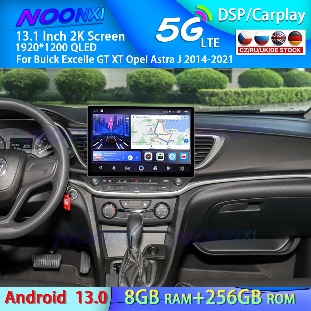 13.1Car Multimedia Player For Buick Excelle GT XT Opel Astra J 2014-2021 2K Screen Radio Android Stereo GPS Navigation HeadUnit