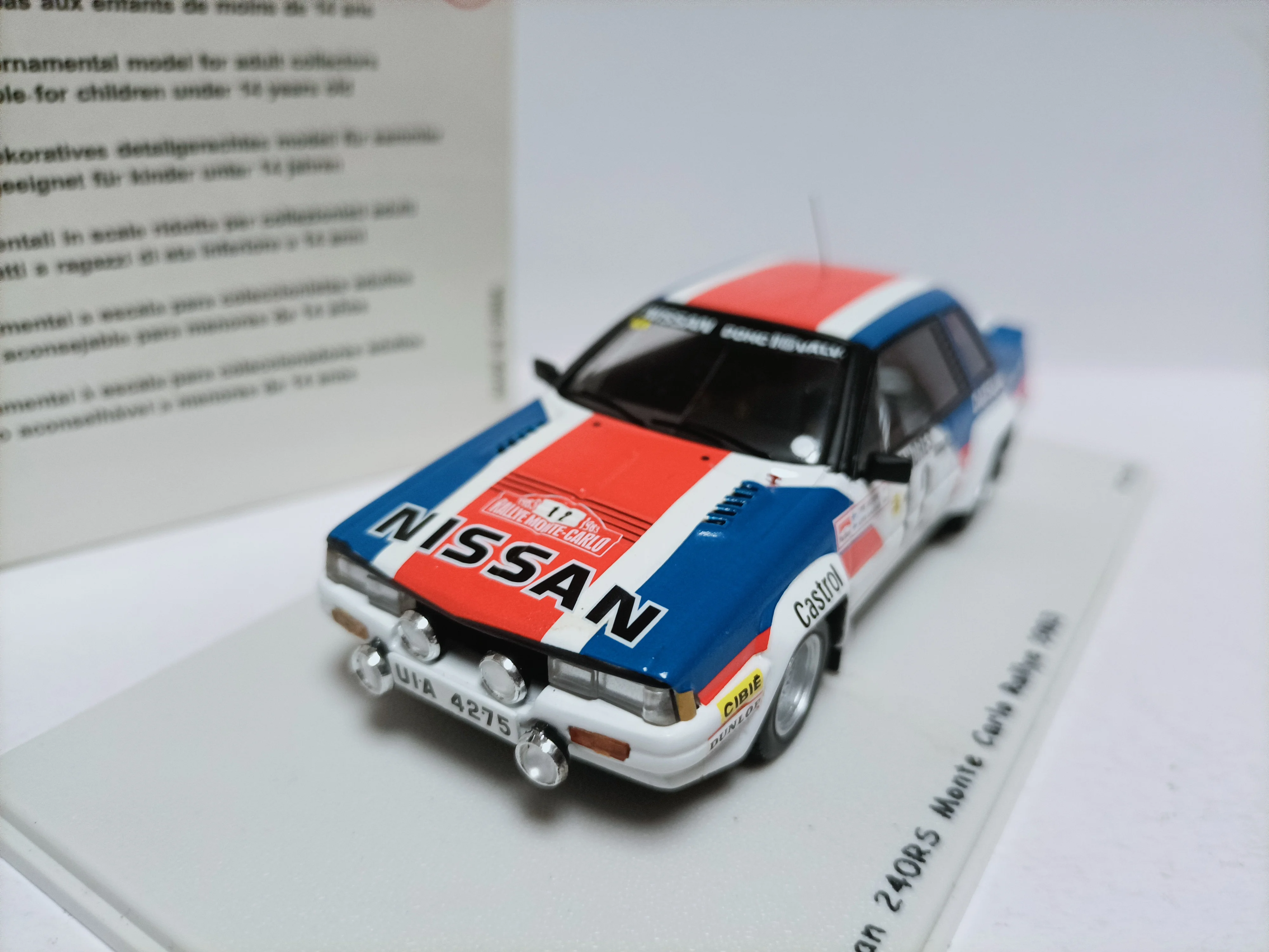 

Spark 1 43 Rally Car Model 240RS #12 Monte Carlo Rally 1983