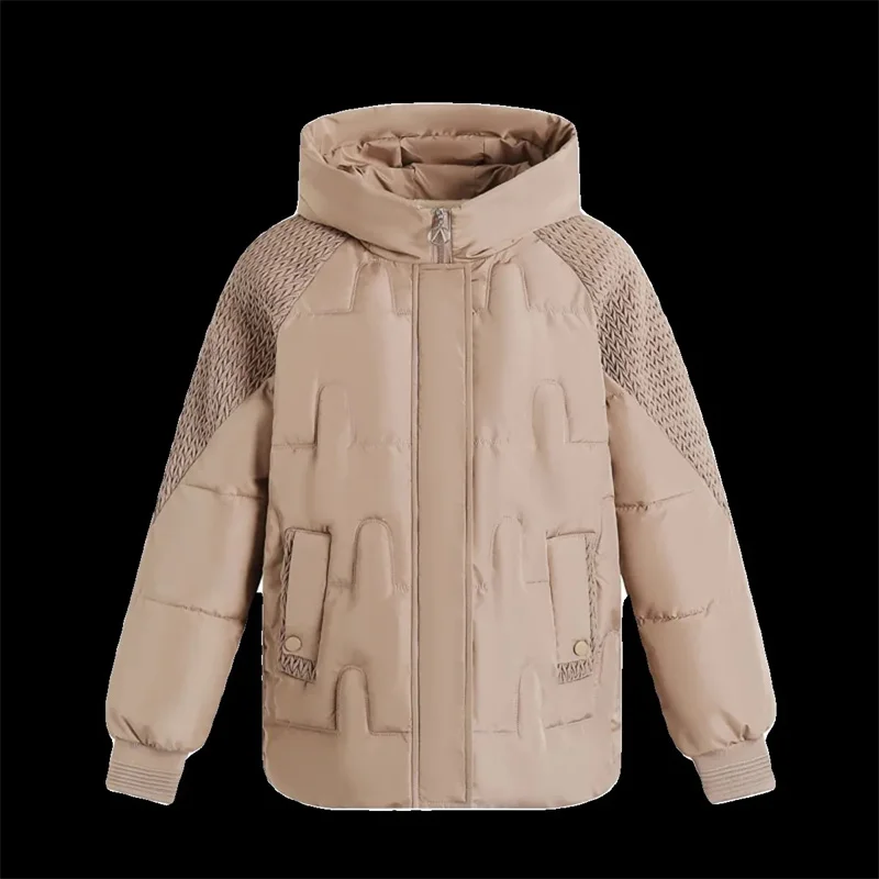 Winter Lady Thicken Puffer Jacket Middle Aged Mother Hooded Large Size 5XL Winter Outwear 2024 Female Fashion Cotton Padded Coat