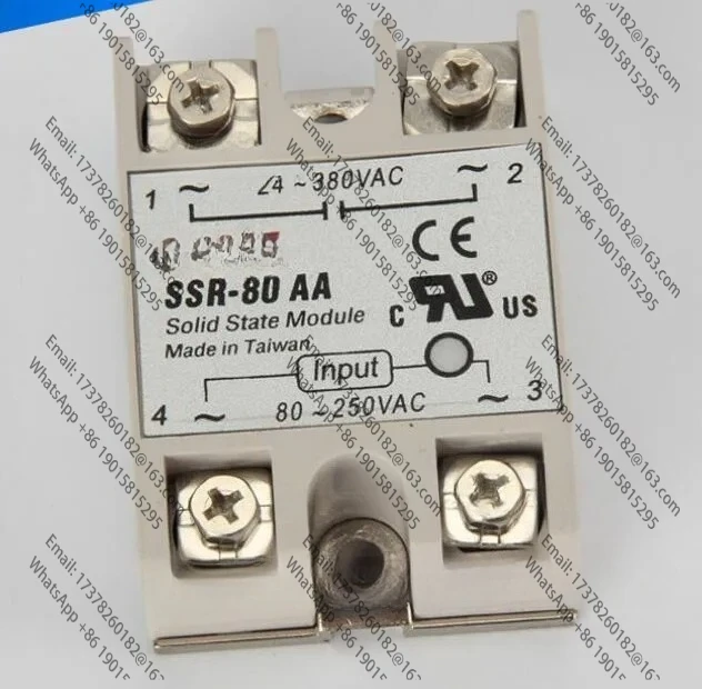 

10PCS SSR-80AA Single-Phase Solid State Relay 80A AC control AC SSR80AA