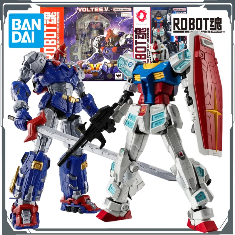 

Bandai Original ROBOT Soul Regular Edition 331 Borugis V (Heritage Edition)&RX-78F00/E Gundam Anime Handheld Toy Collection