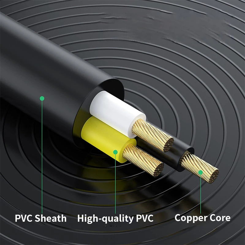 3.5MM to RCA Dual Bend/Straight Head  Audio Cable 1 to 2 Male Female 90 ° Gold Plated Anti Interference Audio Transmission Cable