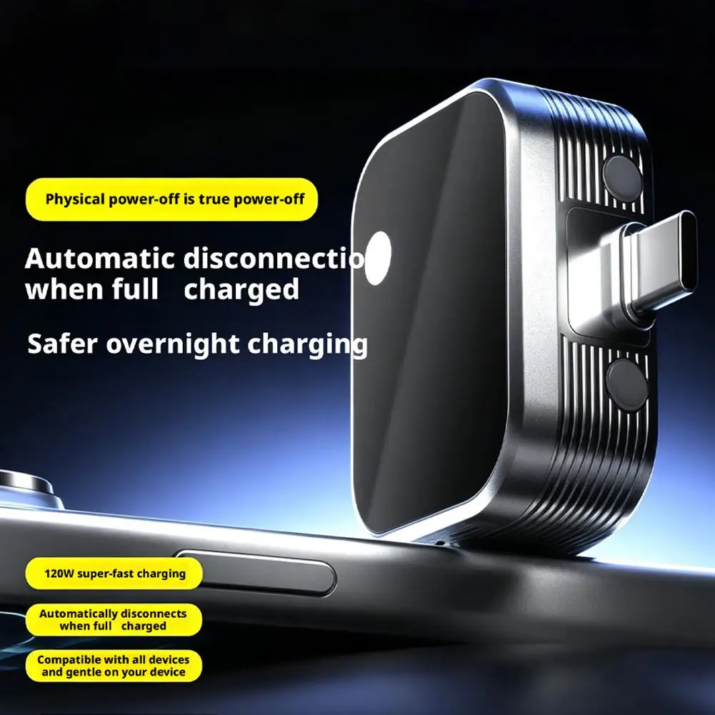 Full Charged Separator For Mobile Phones AI Intelligent Recognition Automatic Separation Type-C Adapter 140W Fast Charging ﻿