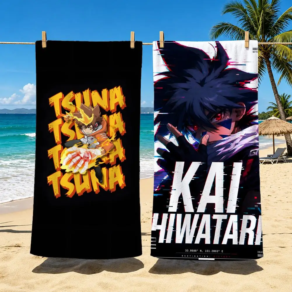 Anime Katekyo Hitman Reborn! Towel Towel Soft Pool Gift For Travel Gym Shower Cool Camping Quick Dry Sports  Large Beach Towel
