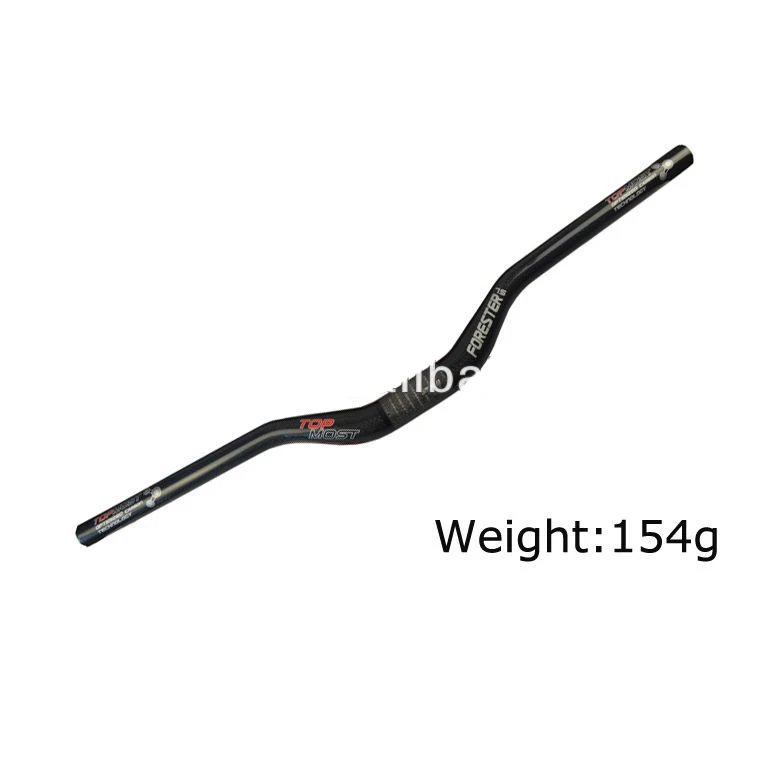 Manillar de carbono para bicicleta de montaña, piezas de bicicleta de montaña, barra plana/barra elevadora, abrazadera de 31,8mm de diámetro, liquidación de existencias, BH-M004