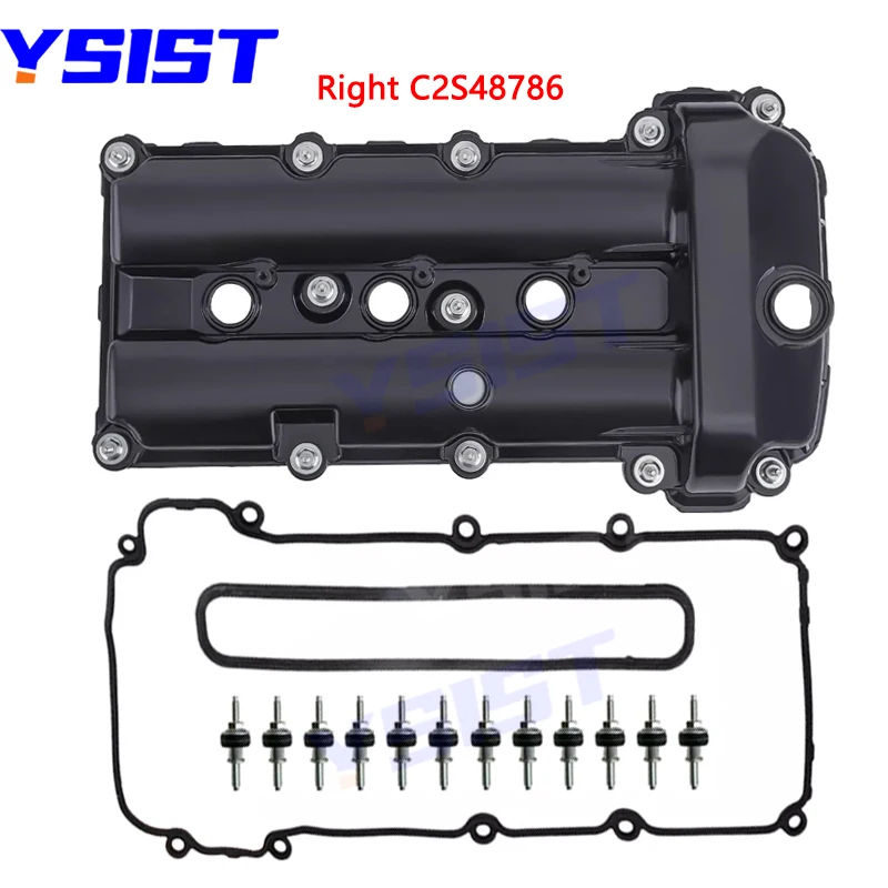 Aluminum Left/Right Engine Valve Cover For JAGUAR XE XF XJ X-Type 2.5L S-Type 3.0 C2C34692 C2C38781 C2S48786 AJ84818 OEM Quality