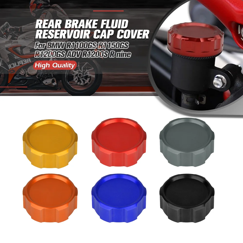 For BMW R1100GS R1150GS R1200GS ADV R1200S R nine T/5/Pure/Racer/Scrambler Motorcycle Rear Brake Reservoir Cover CNC Accessories