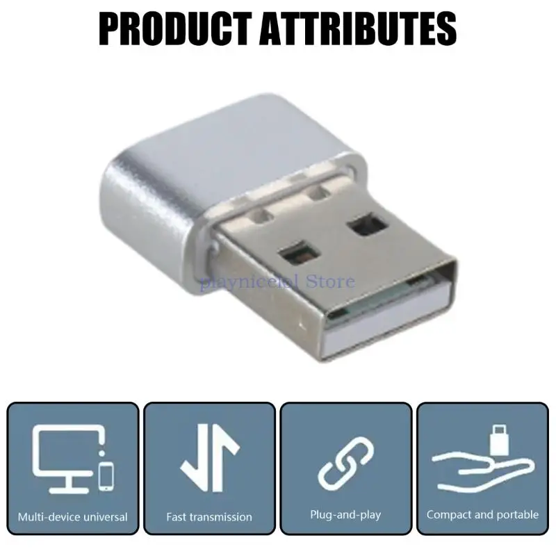 Mouse Jigglers Mouse Movers Wiggler ตรวจไม่พบ Shakers พอร์ต USB สำหรับแล็ปท็อปคอมพิวเตอร์ช่วยให้ PC ตื่นตัวจำลองเมาส์ E8BA