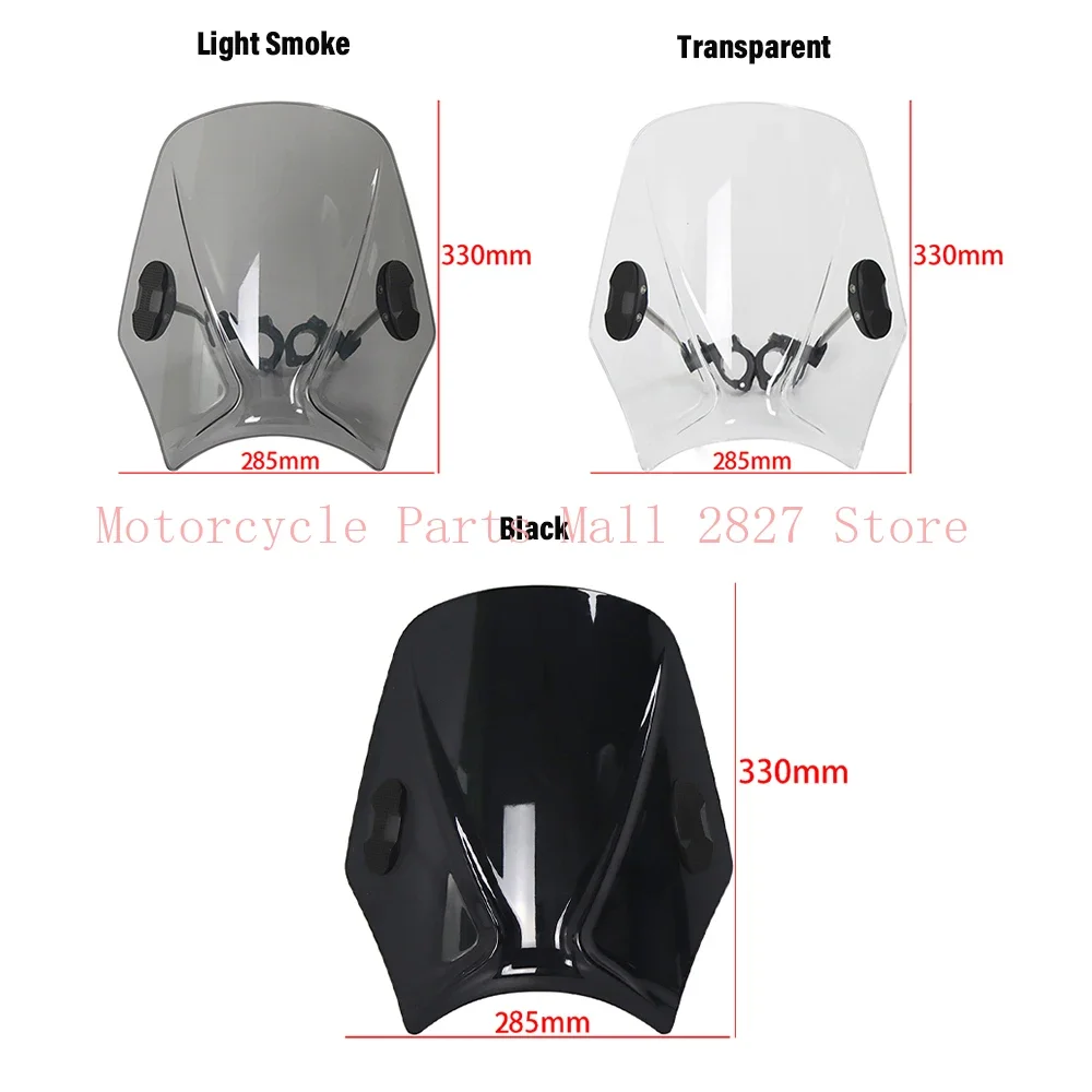 For 700 CLX 700CLX 700CL-X CLX700 Motorcycle Windshield Windscreen Round Headlight Street Bikes Wind Deflectors