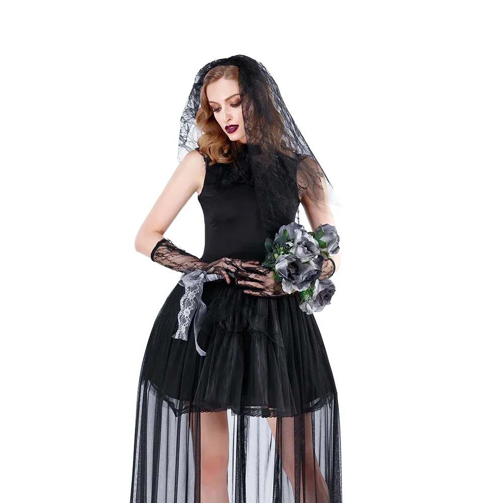Halloween zumbi vampiro cosplay traje adulto feminino carnaval rpg jogo fantasma brider cosplay fantasia vestido de festa roupa