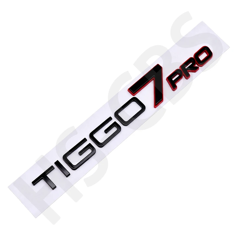 1pcs 3D ABS TIGGO7 PRO Letter Emblem Car Sticker TIGGO7 PRO Logo Rear Trunk Body Badge Decal Car Exterior Accessories