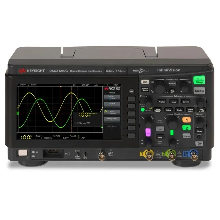 Agilent DSOX1204G  KEYSIGHT Oscilloscope 50 MHz 2 analog channelst Digital basic oscilloscope