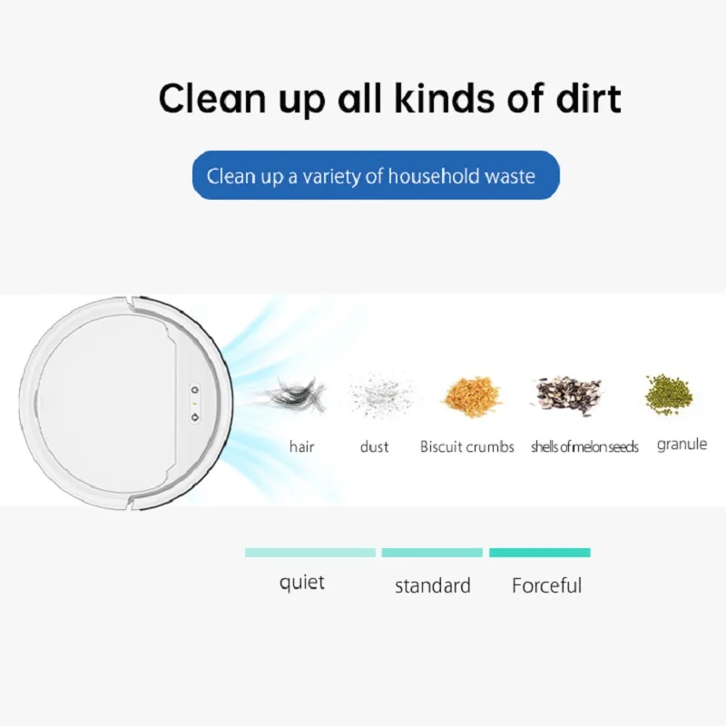 Robot aspirador con Control remoto inteligente para el hogar, aspiradora con navegación inalámbrica, área de aplicación en mapa, barrido, limpieza, 2800PA