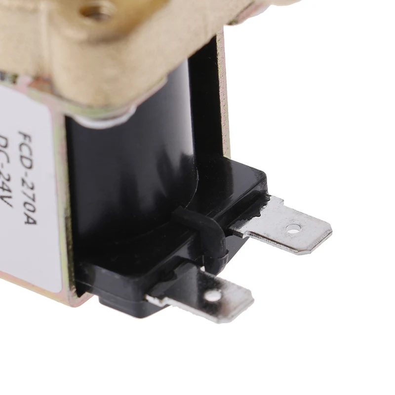 G1/2\'\' Brass Electric Solenoid ValveDC 12v 24v AC220v Water Air Inlet Flow Switch For Solar Water Heater Valve
