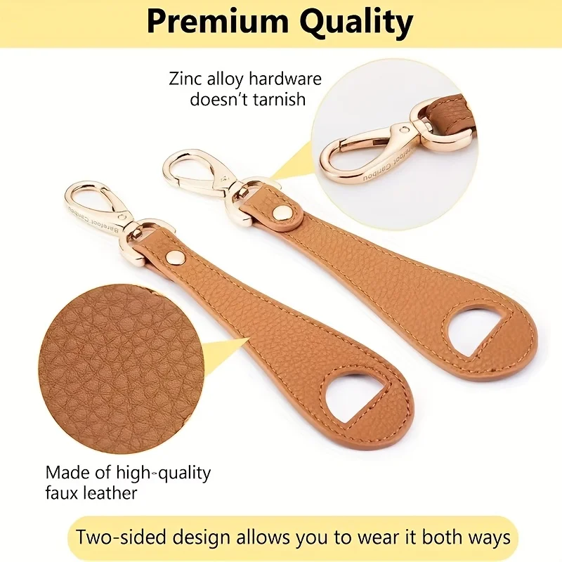 1pc Travel Hat Clip Leather Simple Golf Baseball Hat Clip Summer Hat Strap Towel Glove Storage Wallet Buckle Hands-free Latch Cl - view 6