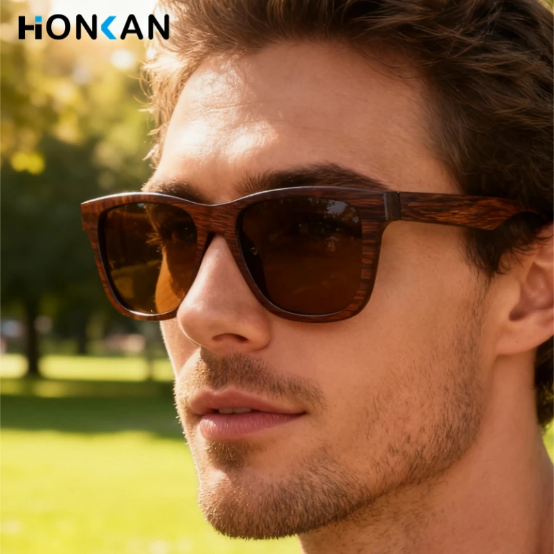الرجعية الخيزران الخشب الاستقطاب النظارات الشمسية القيادة مربع نمط نظارات شمسية الذكور الفاخرة UV400 النساء الرجال العلامة التجارية مصمم مع القضية