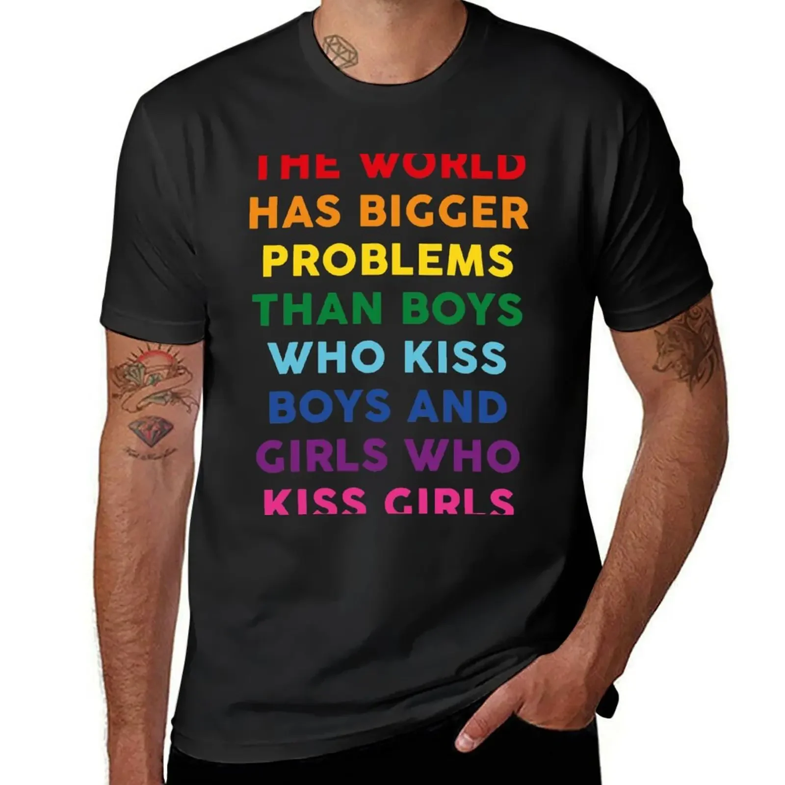 

The World Has Bigger Problems T-Shirt custom shirt graphic tee shirt mens cotton t shirts