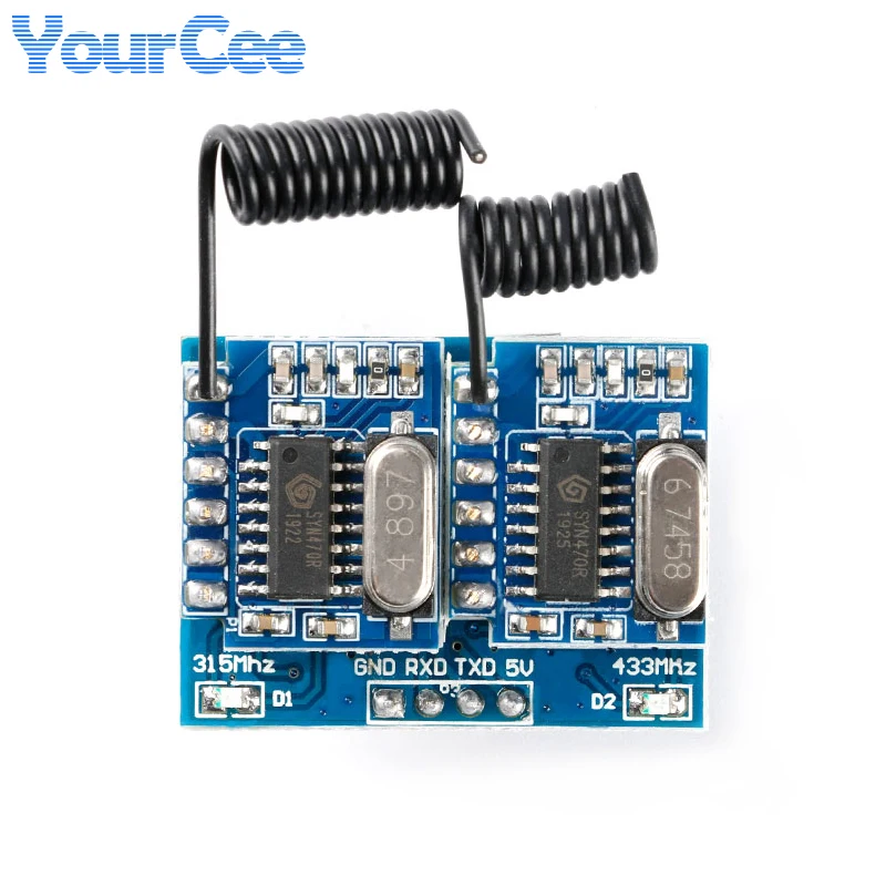 Dual Frequency Wireless Decod Board Module RF Wifi Remote Control Switch 315 433MHz RF34B Receiver Controller DC 3.3V-5.5V