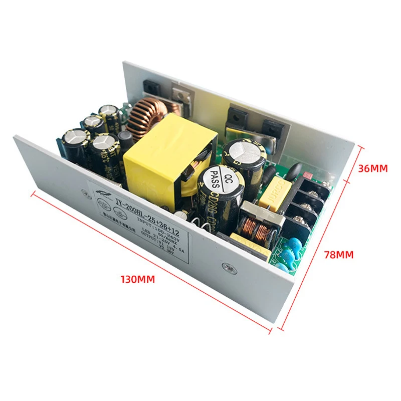

JY-200HL-25V+36V+12V CC CV Встроенный источник питания для светодиодных сценических светильников с подвижной головкой 40 Вт/60 Вт/150 Вт/200 Вт/300 Вт