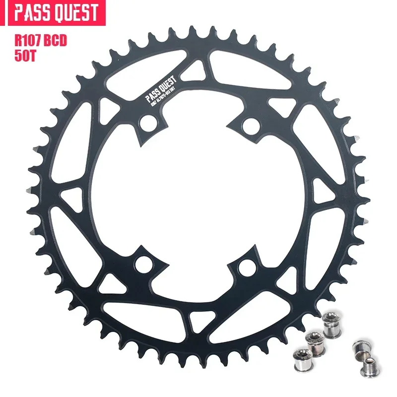 Pass Quest Round Kettingblad 107bcd Voor Sram Rivaliserende Axs 12S Crankset 107 Bcd Mtb Racefiets Kettingwiel 36 40 42 54 56 58 T