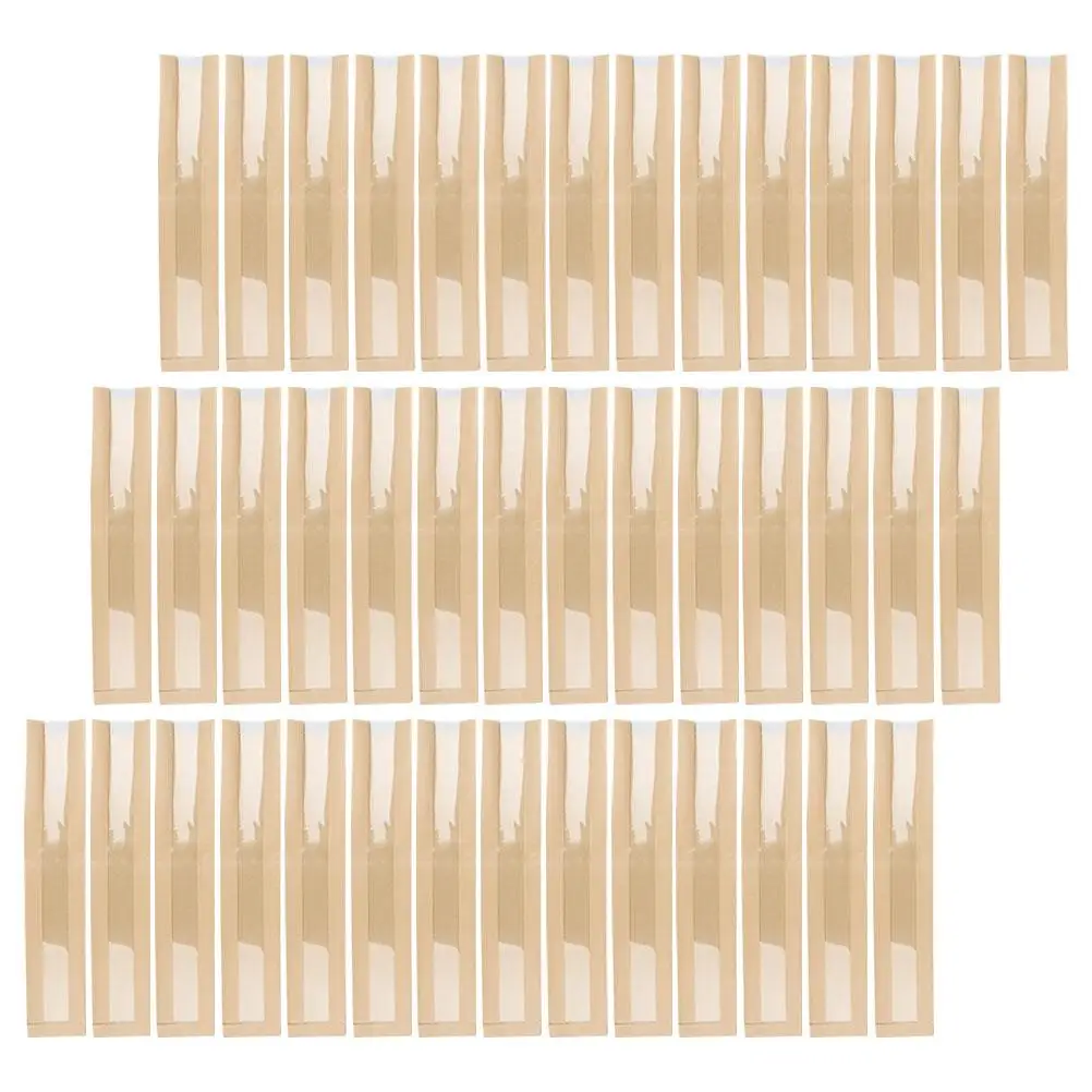 

50 Pcs Paper Bread Bags Loaf Pouches Biscuit Storage Reusable Food Grade Transparent Window Party Gift Packaging
